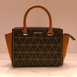 Michael Kors leather satchel